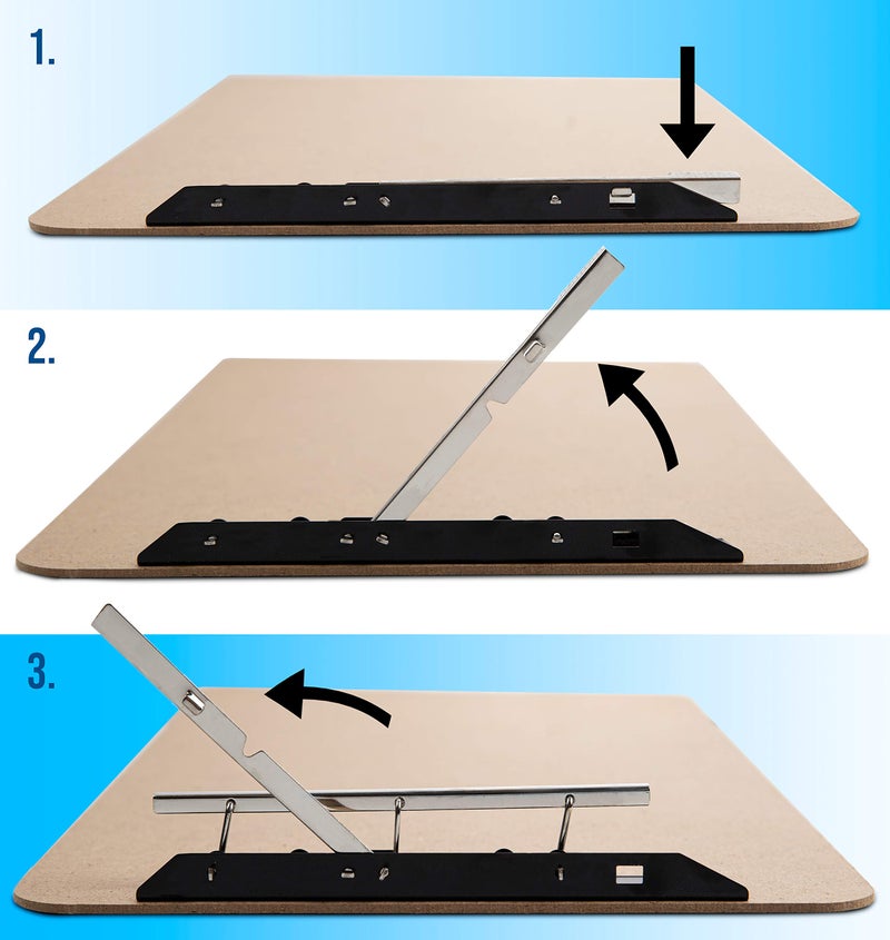 Office Solutions Direct Extra Large Clipboard Set (3pc) - Larger Than 11x17 - Vertical or Landscape - Fits 11 x 17 Tabloid Paper (Board 11.6"x19.5" - 2 Inches Longer Than Legal Size) - Image 3